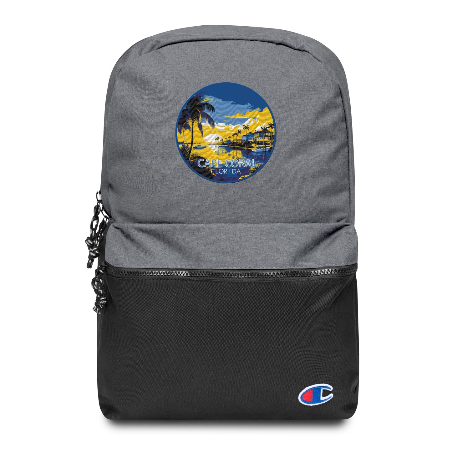 Cape Coral Florida Souvenir Embroidered Champion Backpack