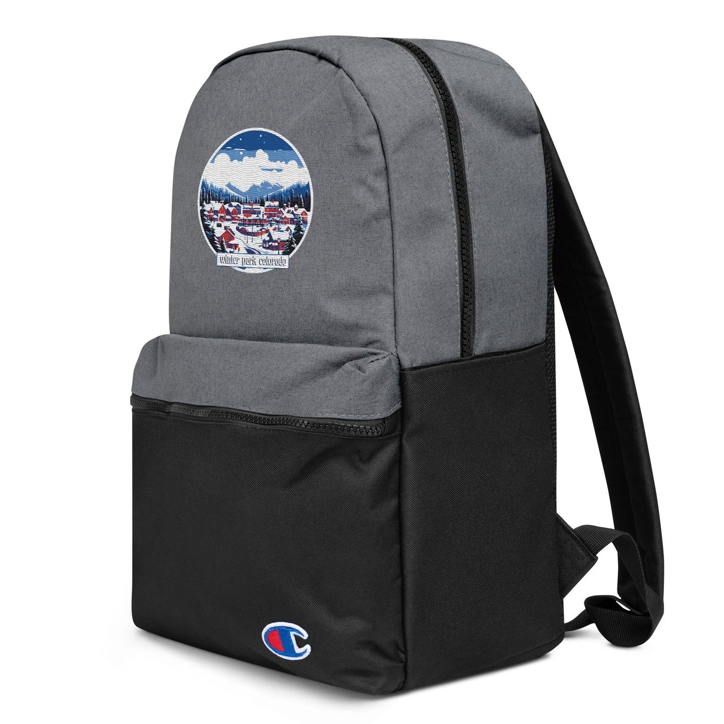 Winter Park Colorado Souvenir Embroidered Champion Backpack