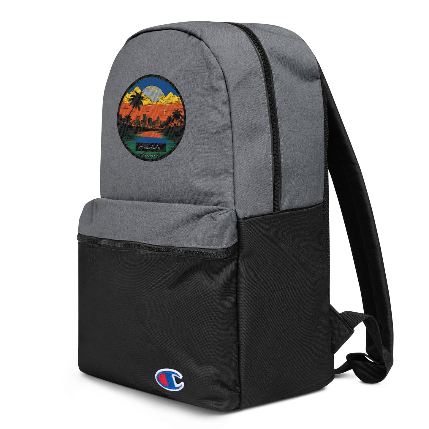 Honolulu Hawaii Souvenir Embroidered Champion Backpack