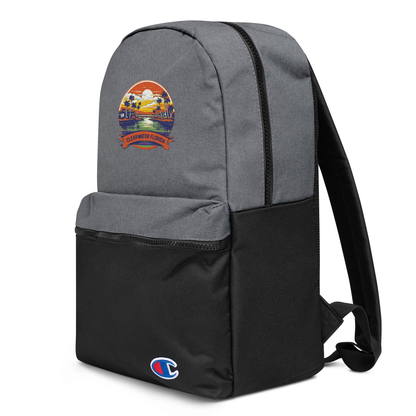 Clearwater Florida Souvenir Embroidered Champion Backpack