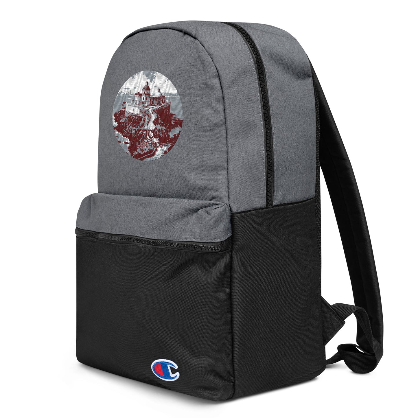 San Juan Puerto Rico Souvenir Embroidered Champion Backpack