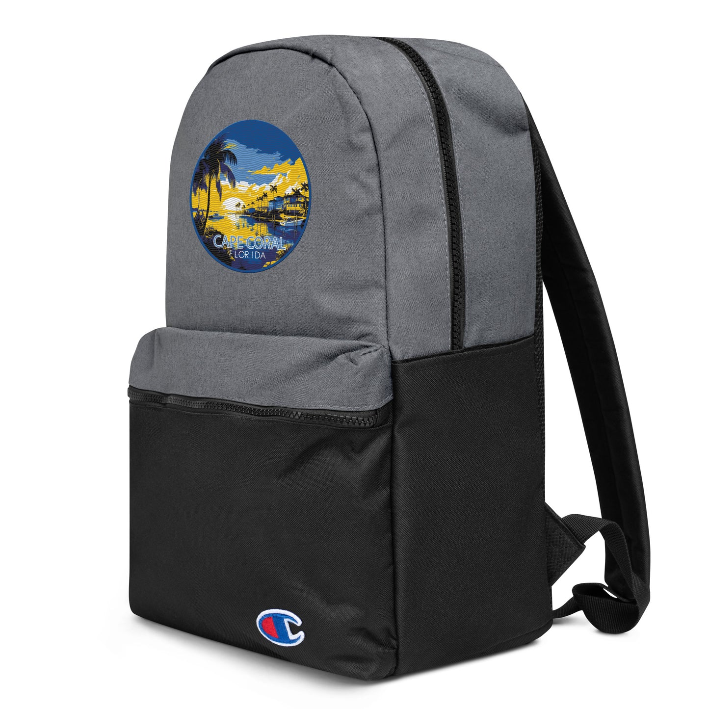 Cape Coral Florida Souvenir Embroidered Champion Backpack