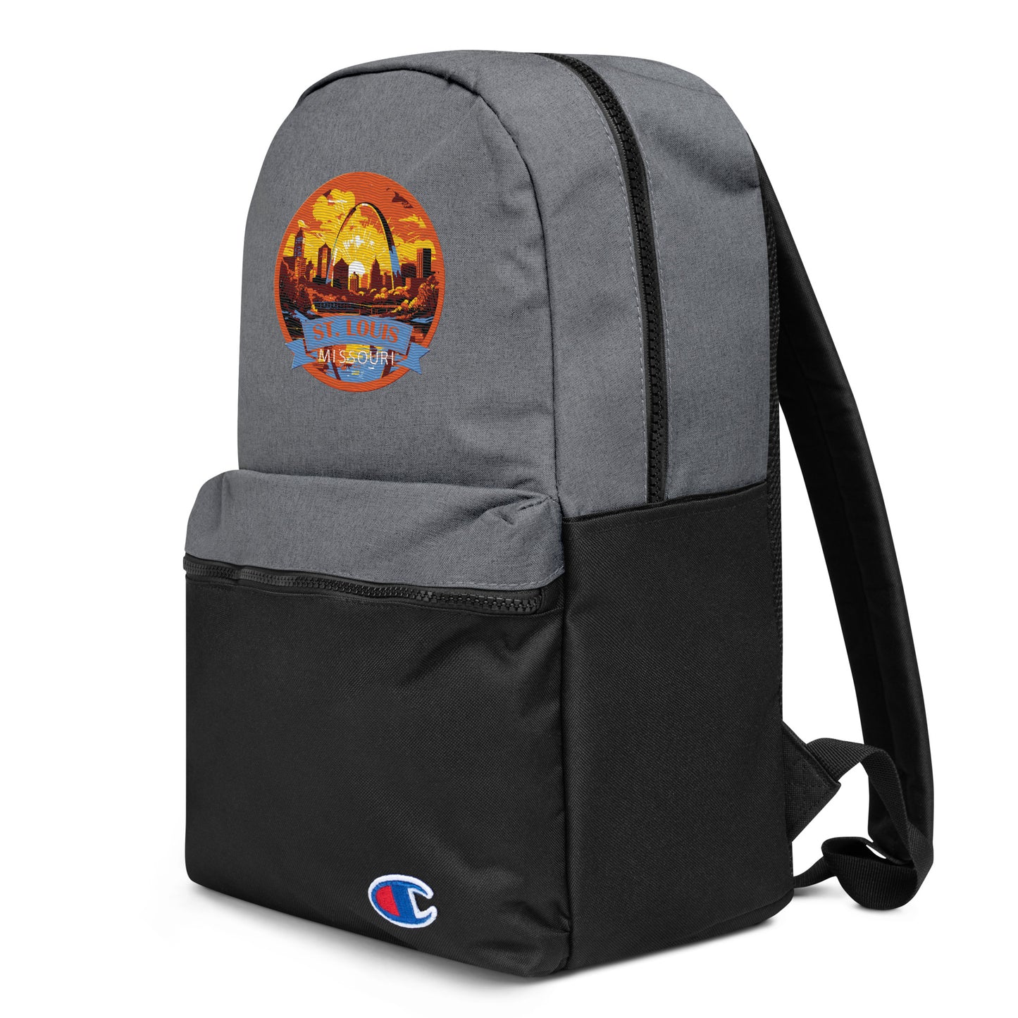 St. Louis Missouri Souvenir Embroidered Champion Backpack