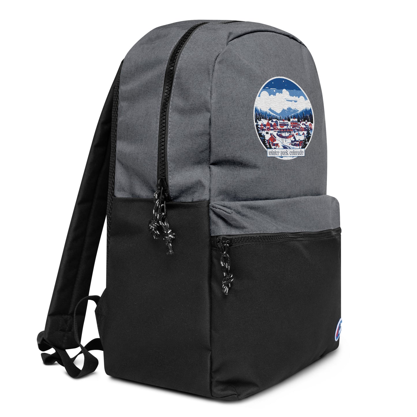 Winter Park Colorado Souvenir Embroidered Champion Backpack