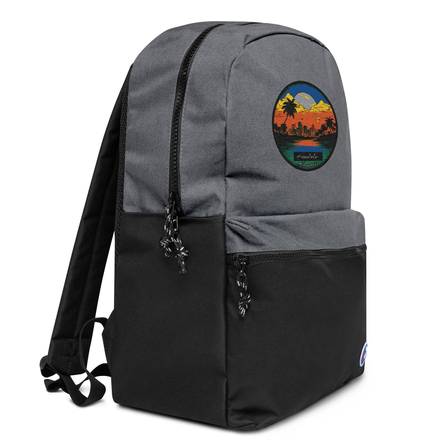 Honolulu Hawaii Souvenir Embroidered Champion Backpack