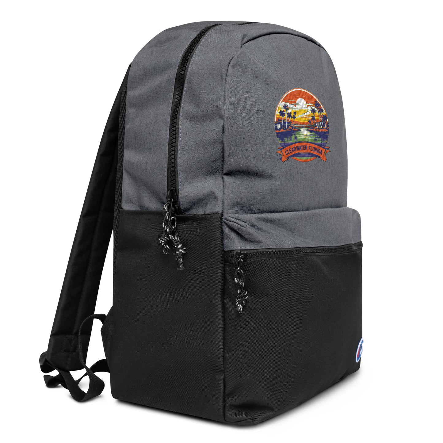 Clearwater Florida Souvenir Embroidered Champion Backpack