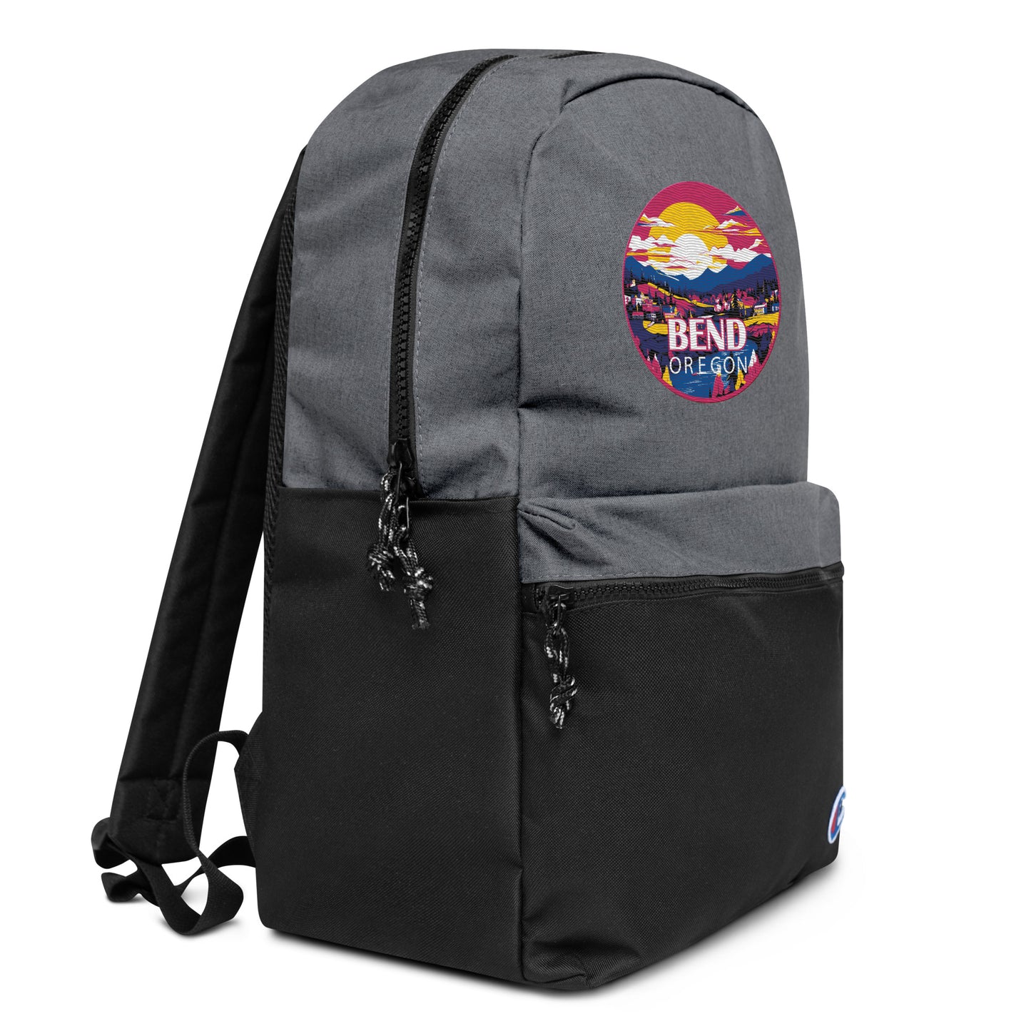 Bend Oregon Souvenir Embroidered Champion Backpack