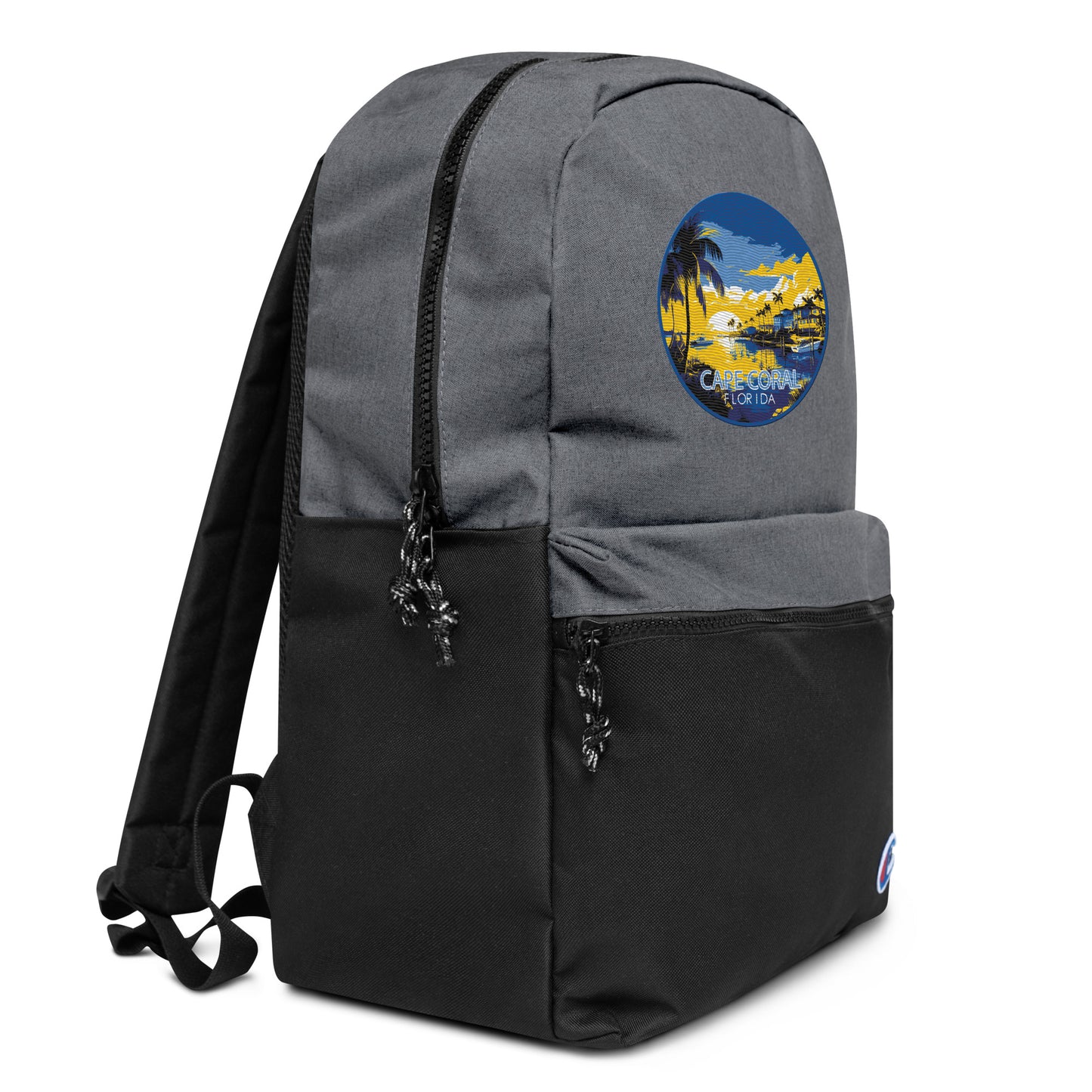 Cape Coral Florida Souvenir Embroidered Champion Backpack