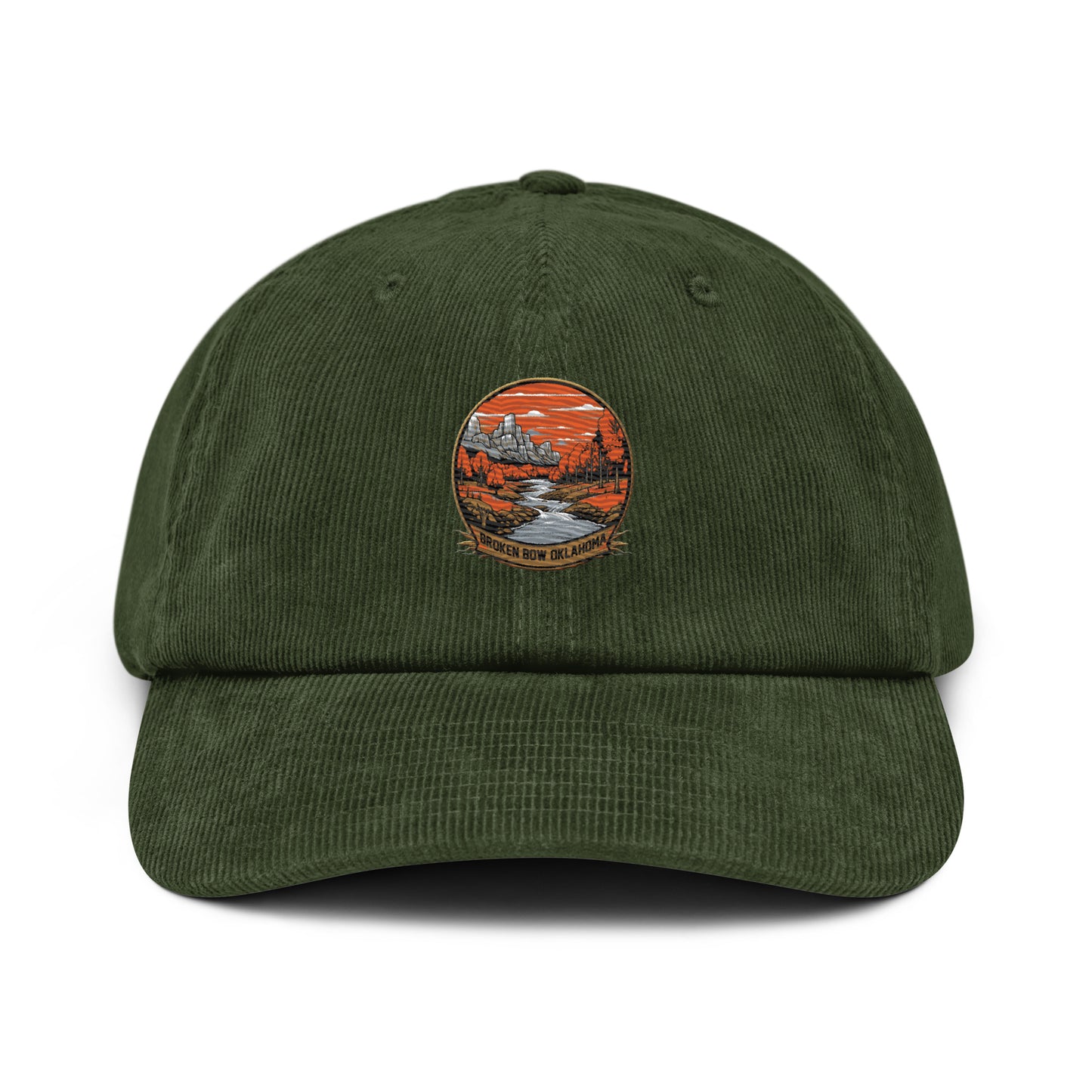 Broken Bow Oklahoma Souvenir Corduroy hat