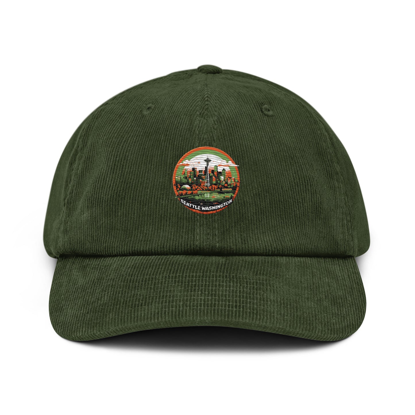 Seattle Washington Souvenir Corduroy hat