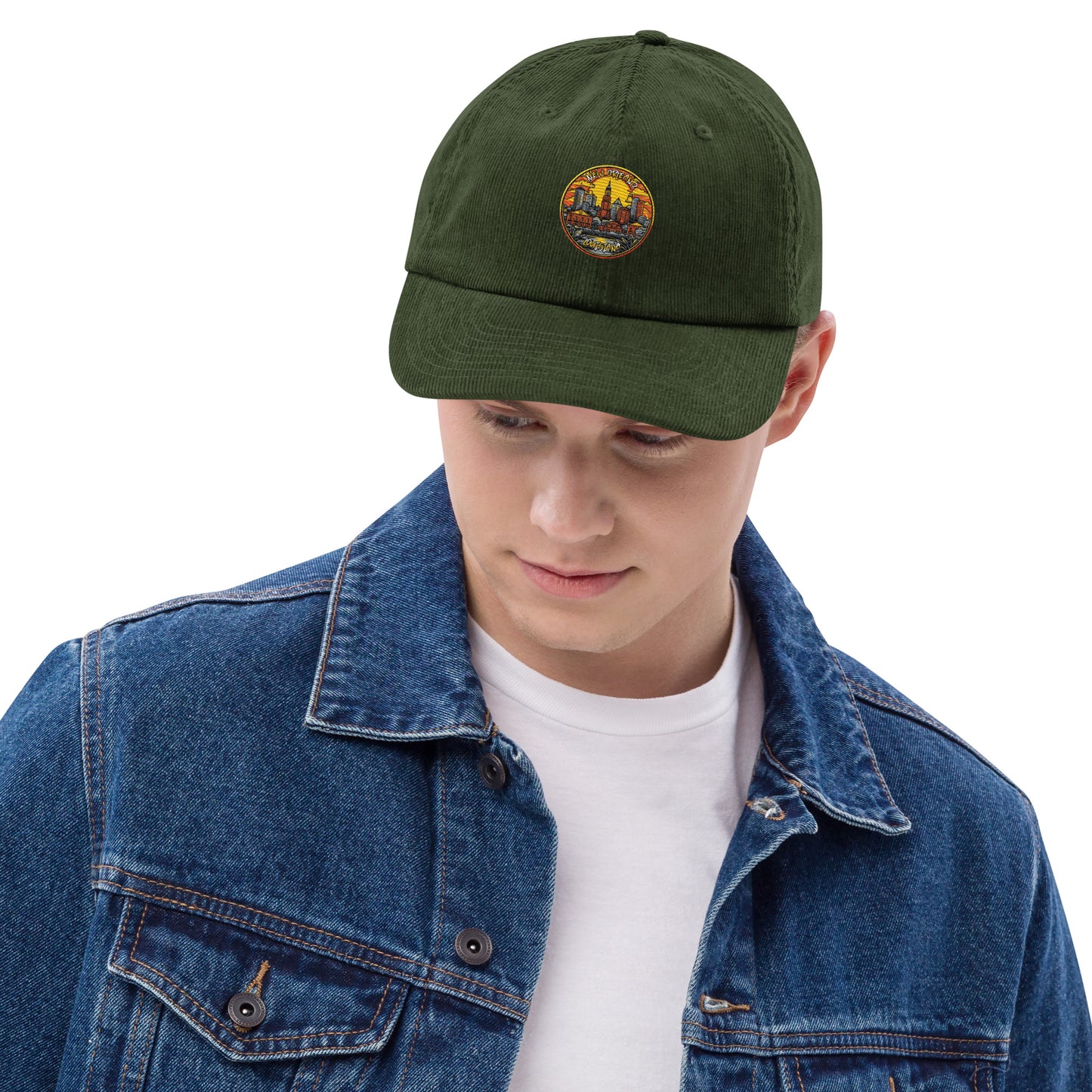 New Orleans Louisiana Souvenir Corduroy hat