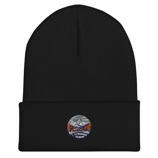 Aspen Snowmass Colorado Souvenir Cuffed Beanie