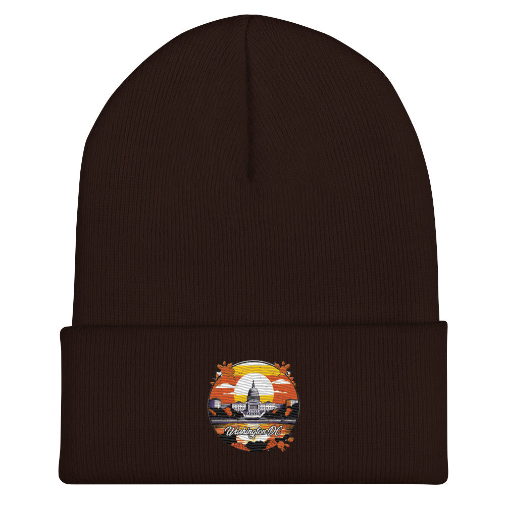 Washington DC Souvenir Cuffed Beanie