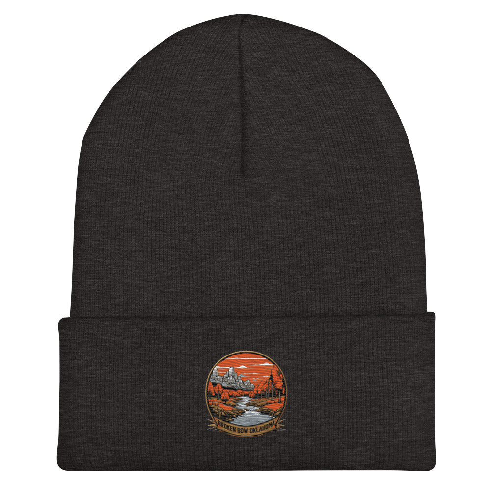 Broken Bow Oklahoma Souvenir  Cuffed Beanie