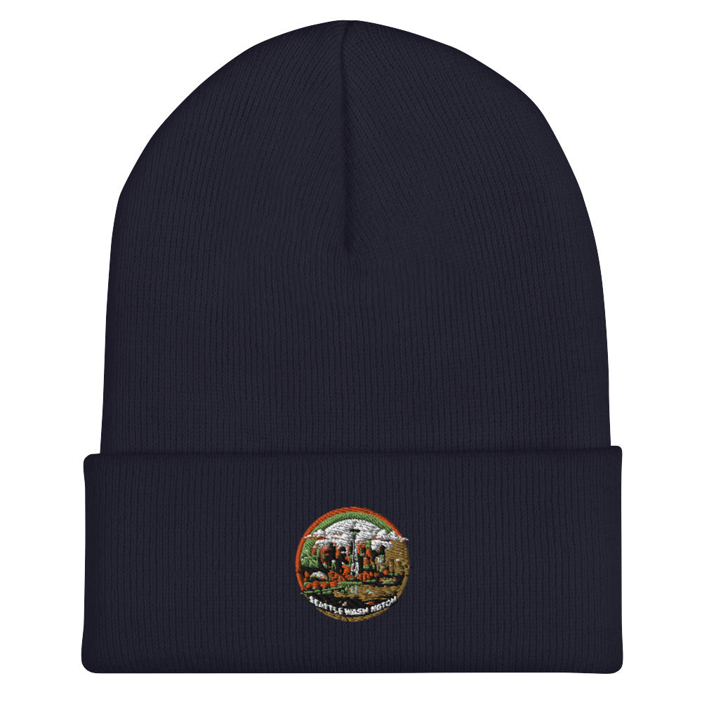 Seattle Washington Souvenir Cuffed Beanie