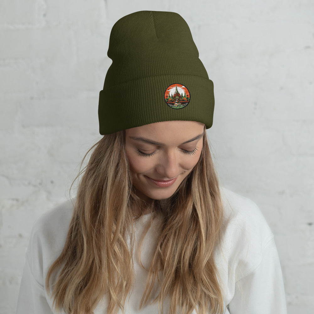 Bangkok Thailand Souvenir Cuffed Beanie