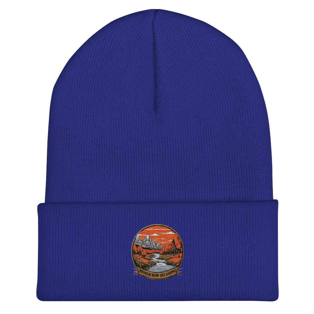 Broken Bow Oklahoma Souvenir  Cuffed Beanie