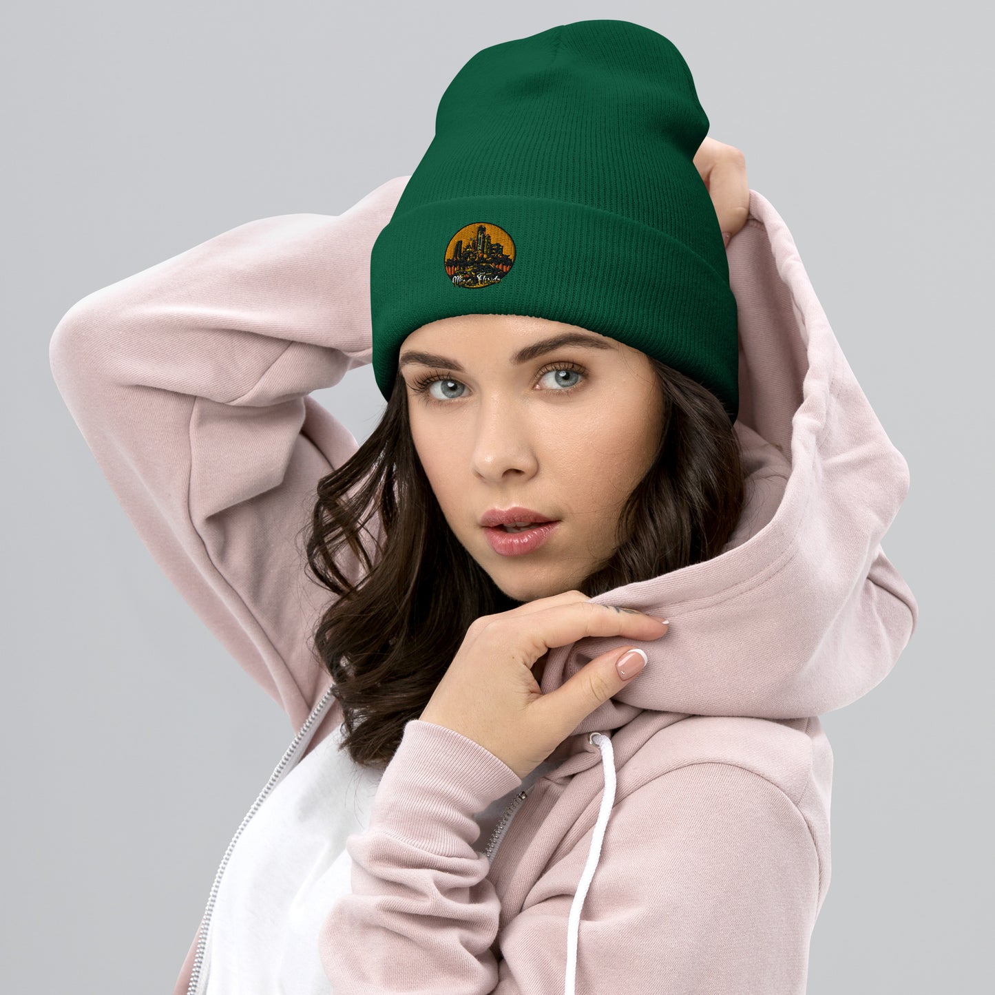 Miami Florida Souvenir Cuffed Beanie