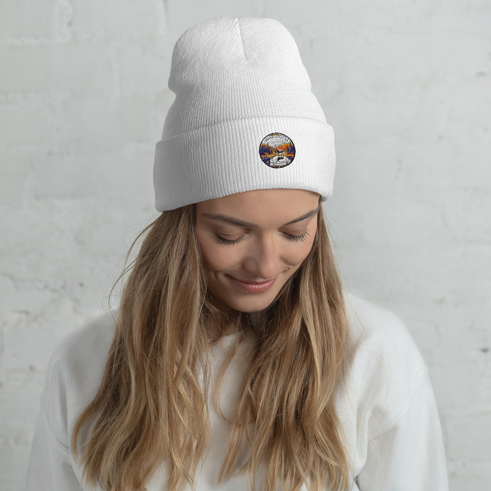 Jackson Hole Wyoming Souvenir Cuffed Beanie