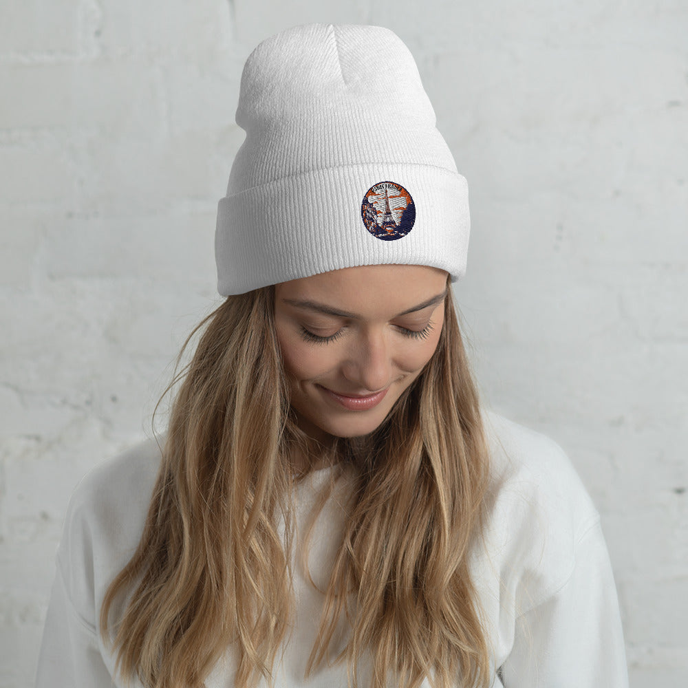 Paris France Souvenir Cuffed Beanie