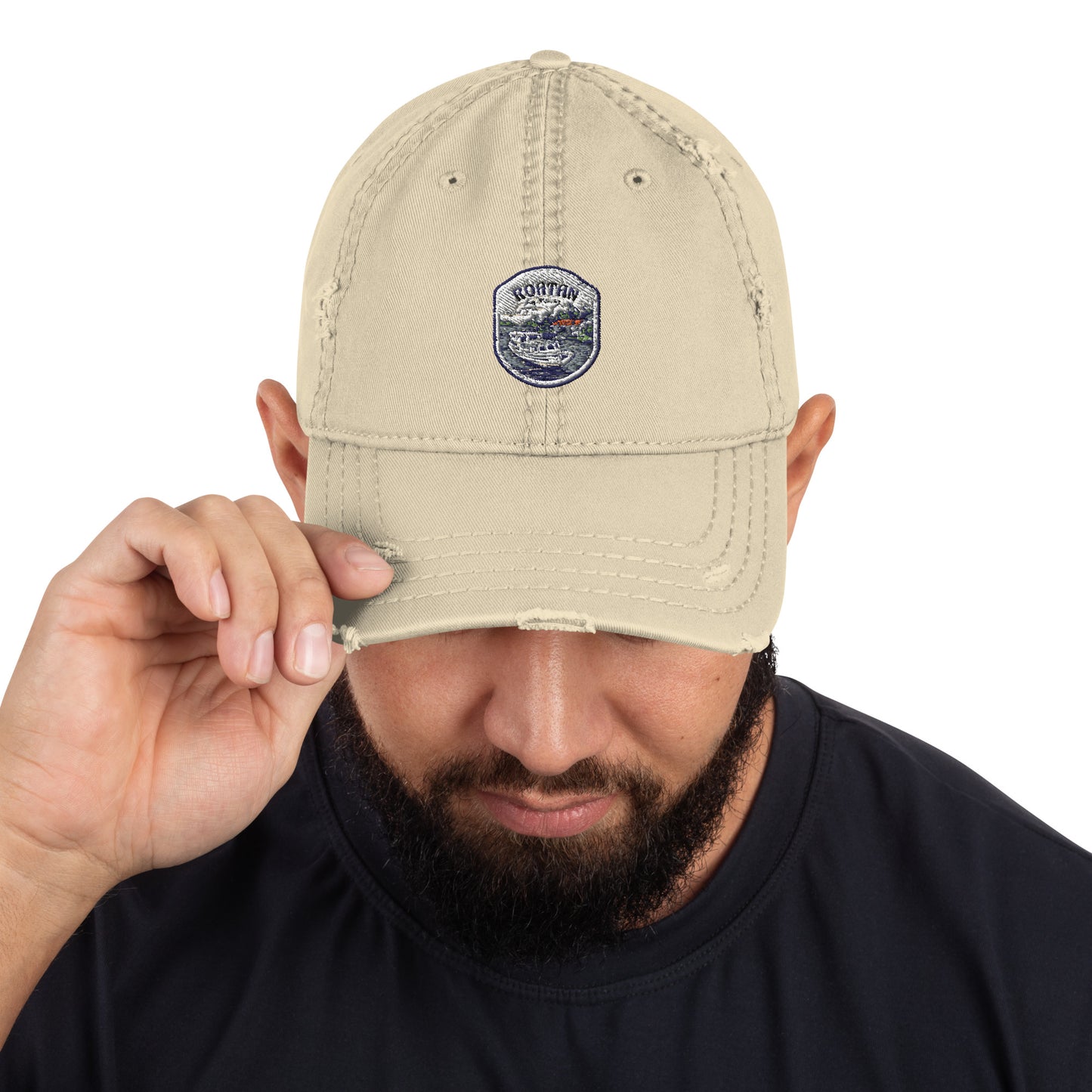 Roatan Honduras Souvenir Distressed Dad Hat