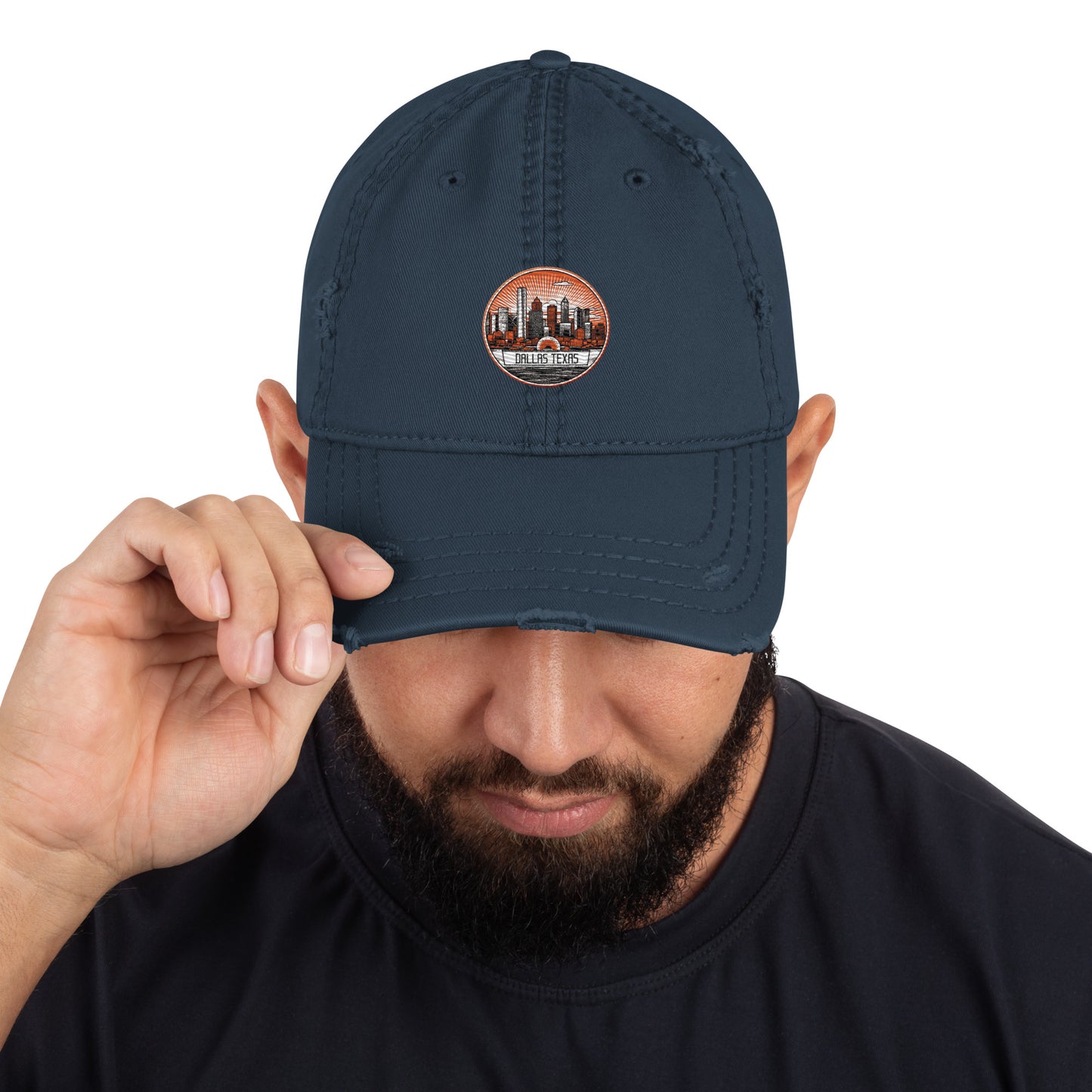 Dallas Texas Souvenir Distressed Dad Hat