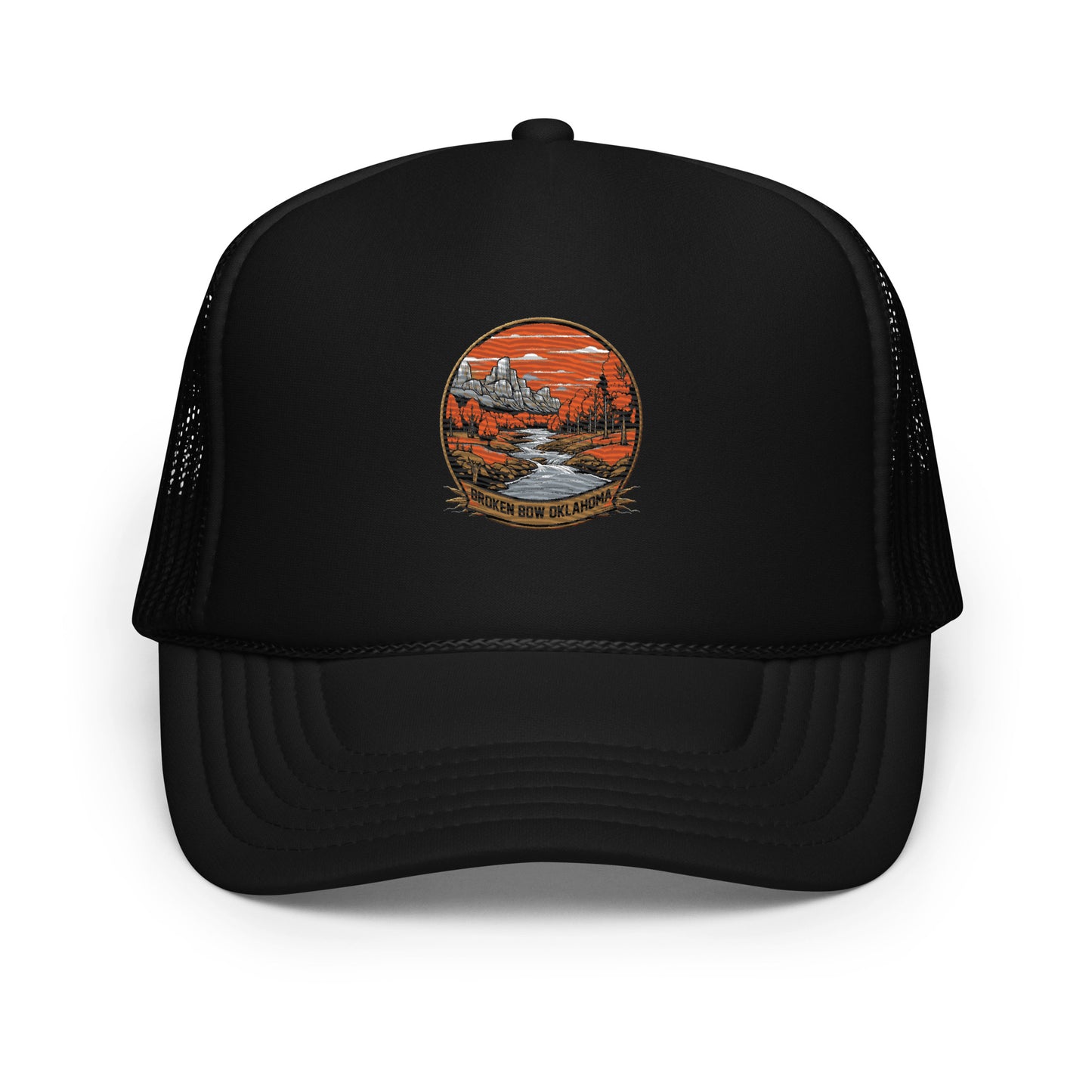 Broken Bow Oklahoma Souvenir Foam trucker hat