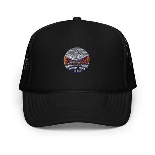 Aspen Snowmass Colorado Souvenir Foam trucker hat