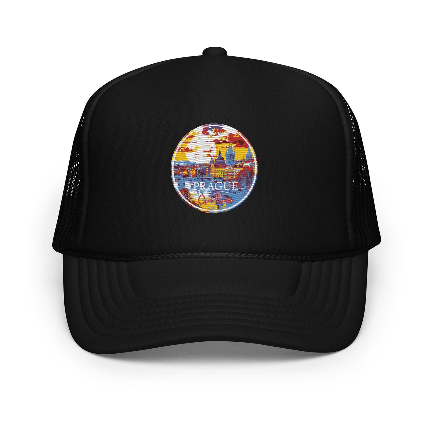 Prague Czech Republic Souvenir Foam trucker hat