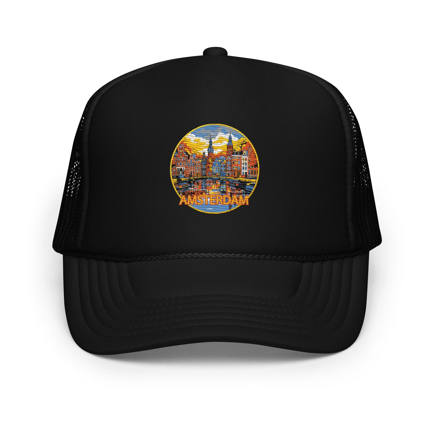 Amsterdam Netherlands Souvenir Foam trucker hat