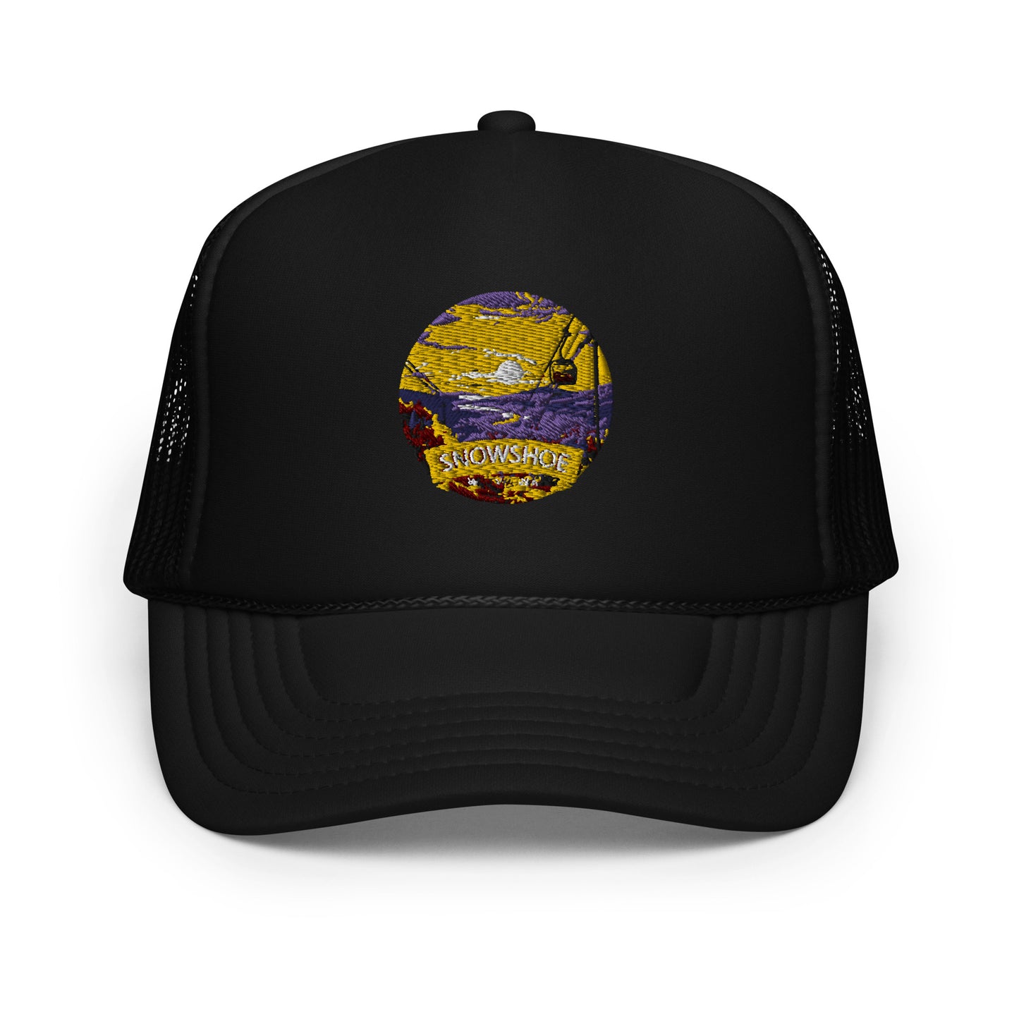 Snowshoe West Virginia Souvenir Foam trucker hat