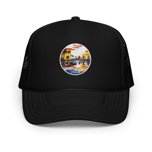 West Palm Beach Florida Souvenir Foam trucker hat