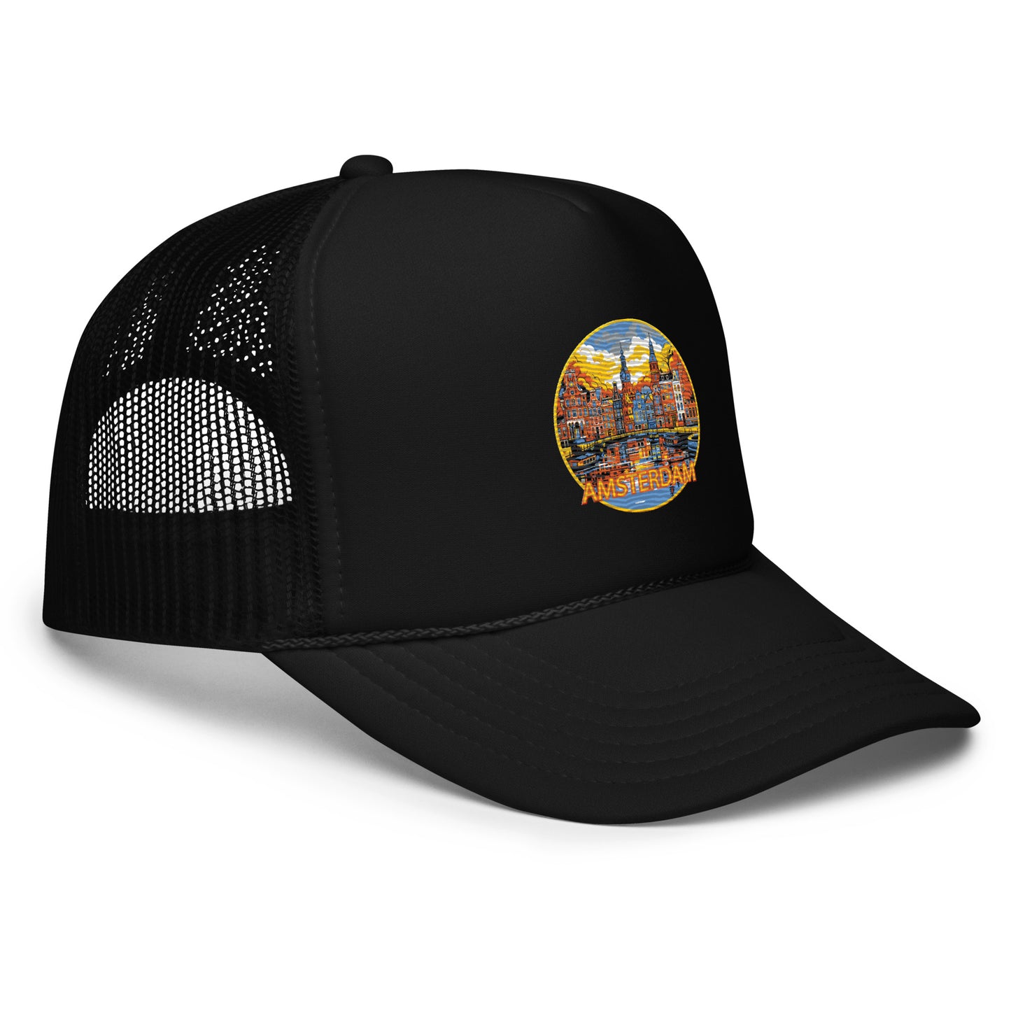 Amsterdam Netherlands Souvenir Foam trucker hat