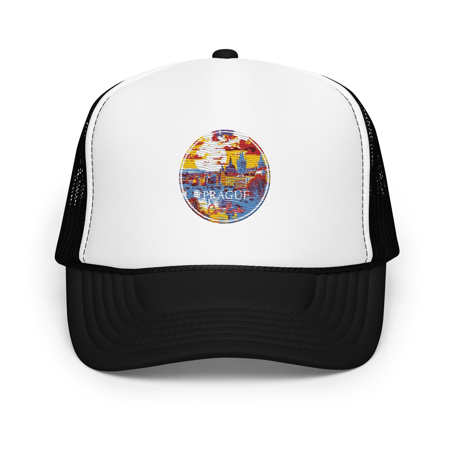 Prague Czech Republic Souvenir Foam trucker hat