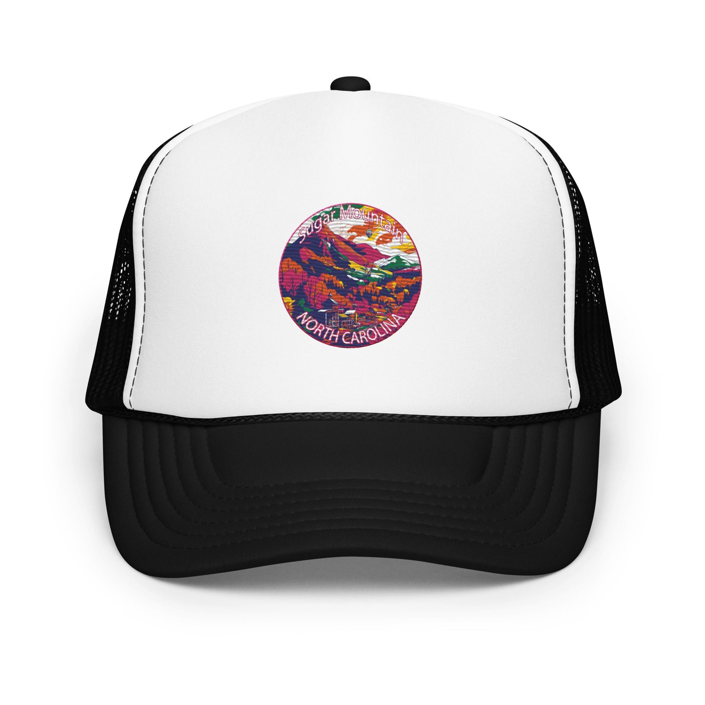 Sugar Mountain North Carolina Souvenir Foam trucker hat