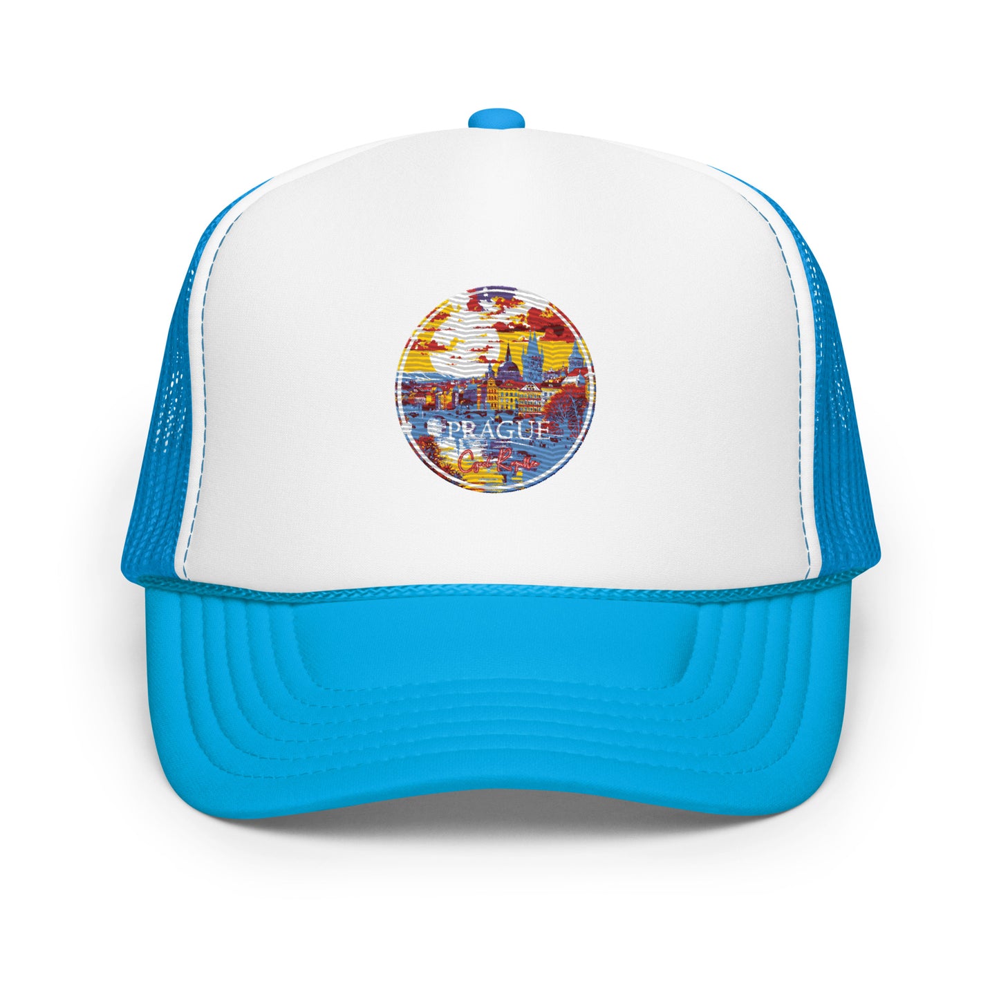 Prague Czech Republic Souvenir Foam trucker hat