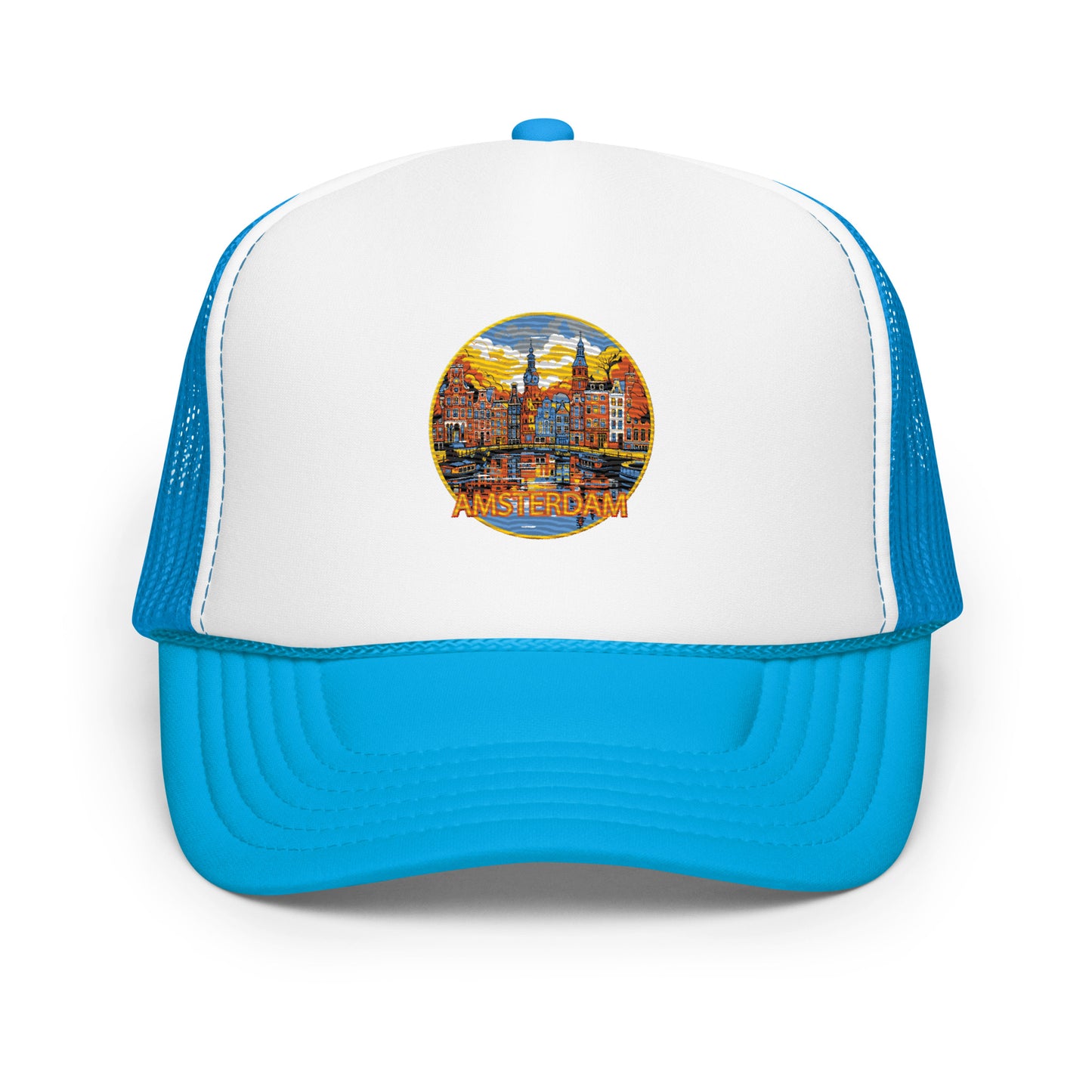 Amsterdam Netherlands Souvenir Foam trucker hat