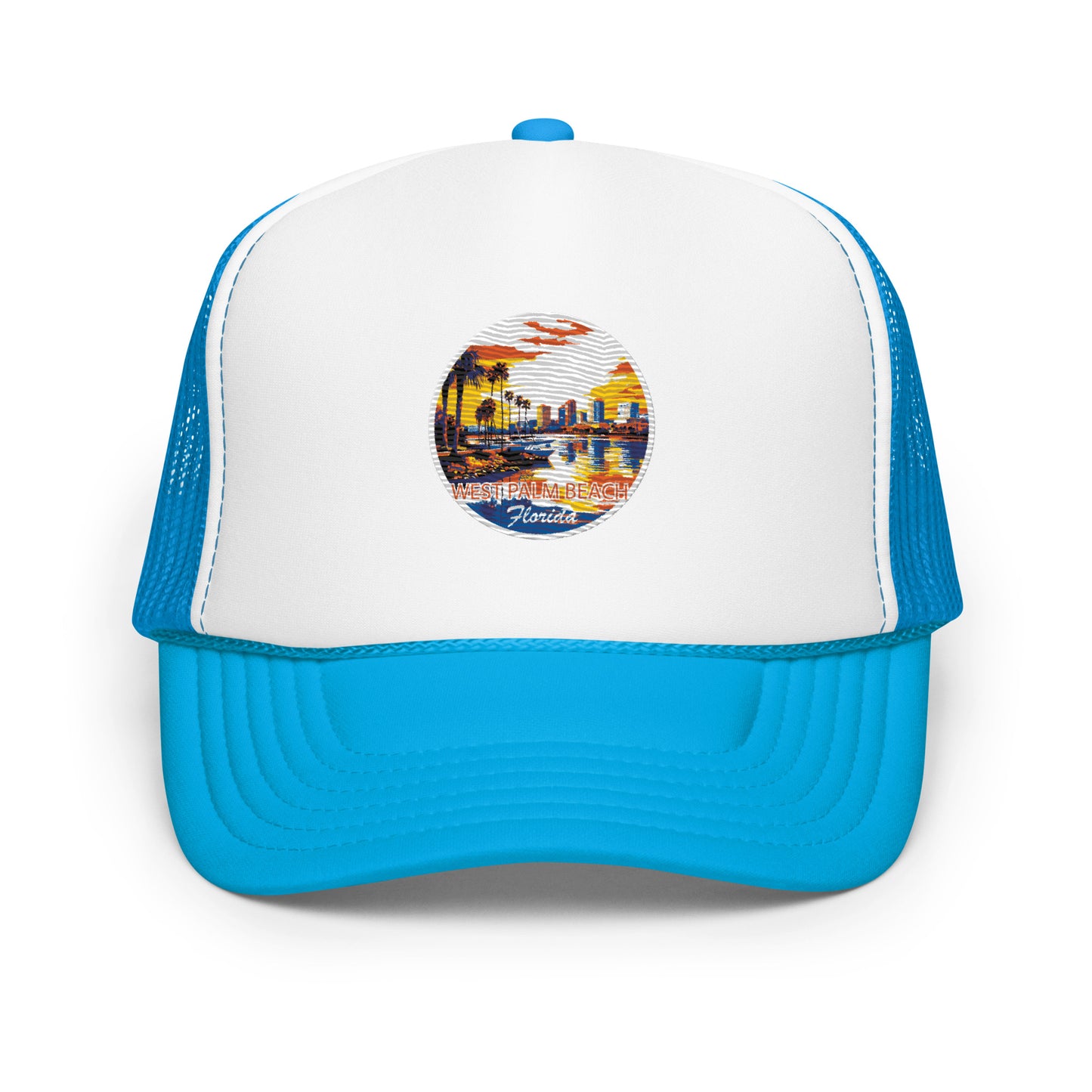 West Palm Beach Florida Souvenir Foam trucker hat