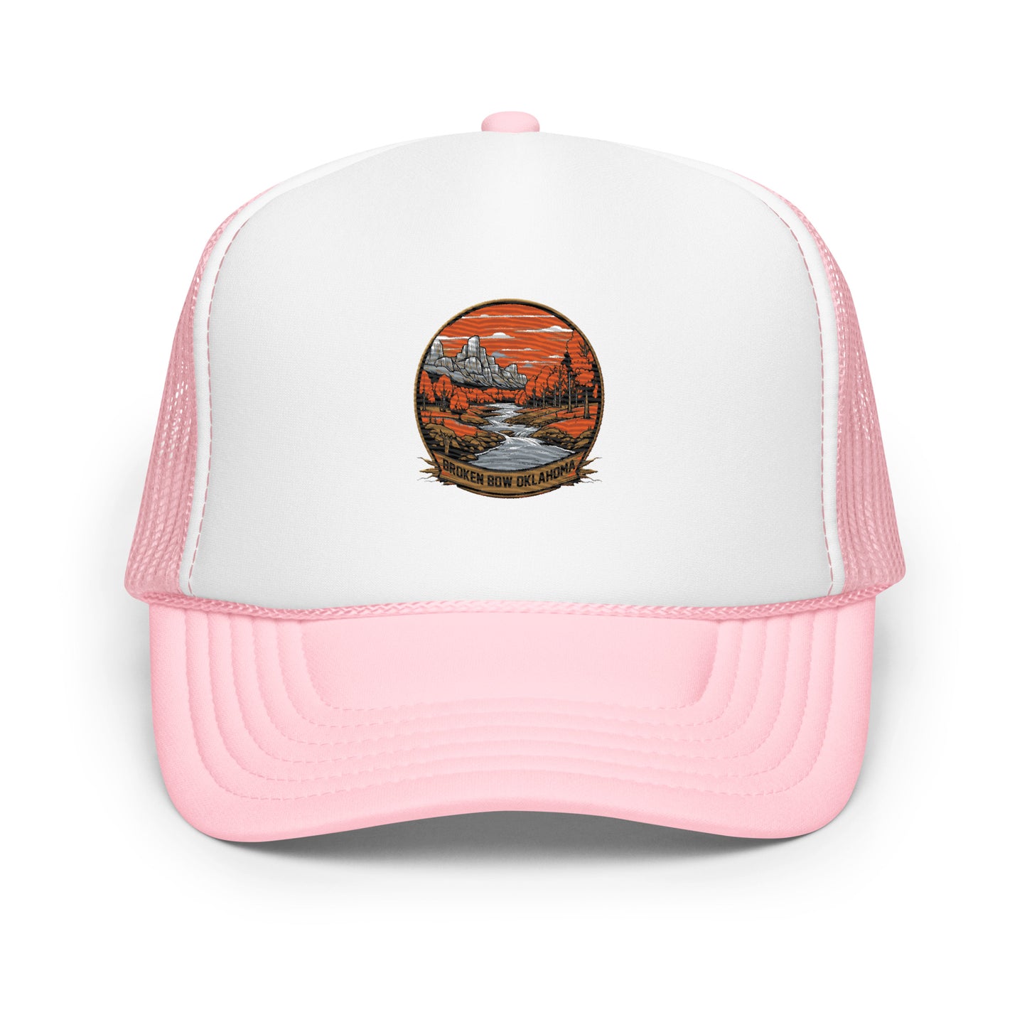 Broken Bow Oklahoma Souvenir Foam trucker hat