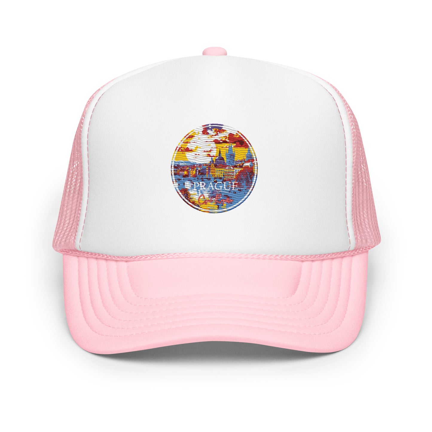 Prague Czech Republic Souvenir Foam trucker hat