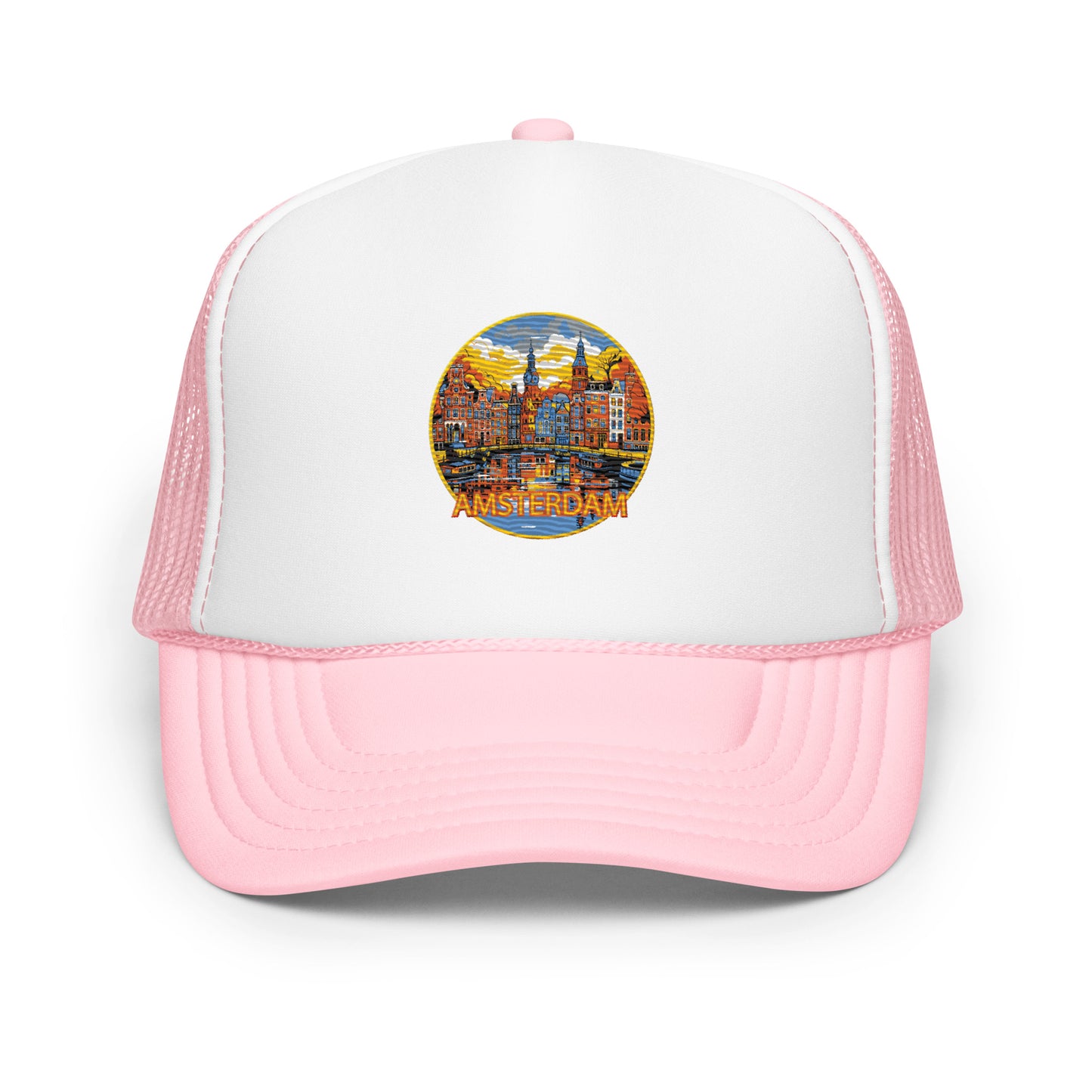 Amsterdam Netherlands Souvenir Foam trucker hat