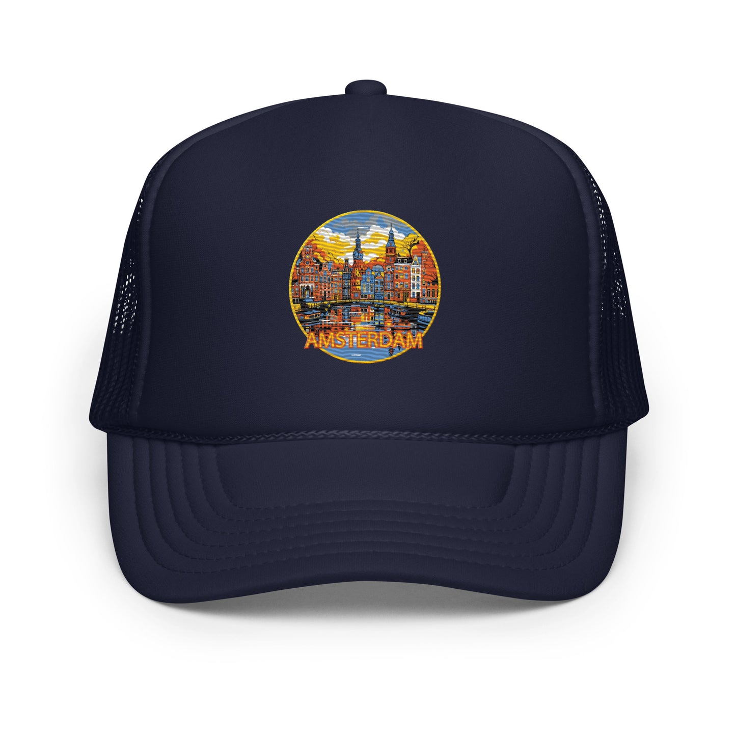 Amsterdam Netherlands Souvenir Foam trucker hat