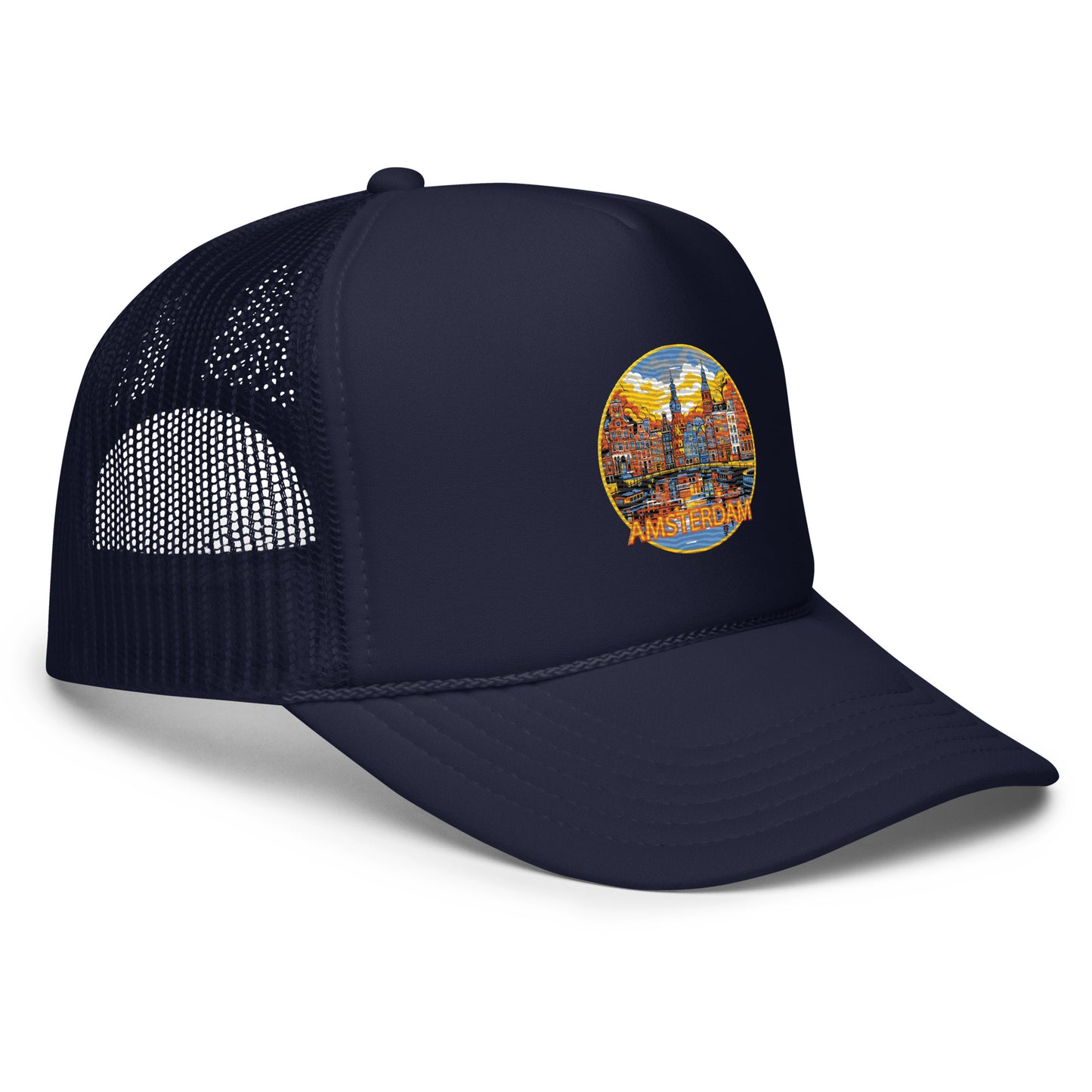 Amsterdam Netherlands Souvenir Foam trucker hat