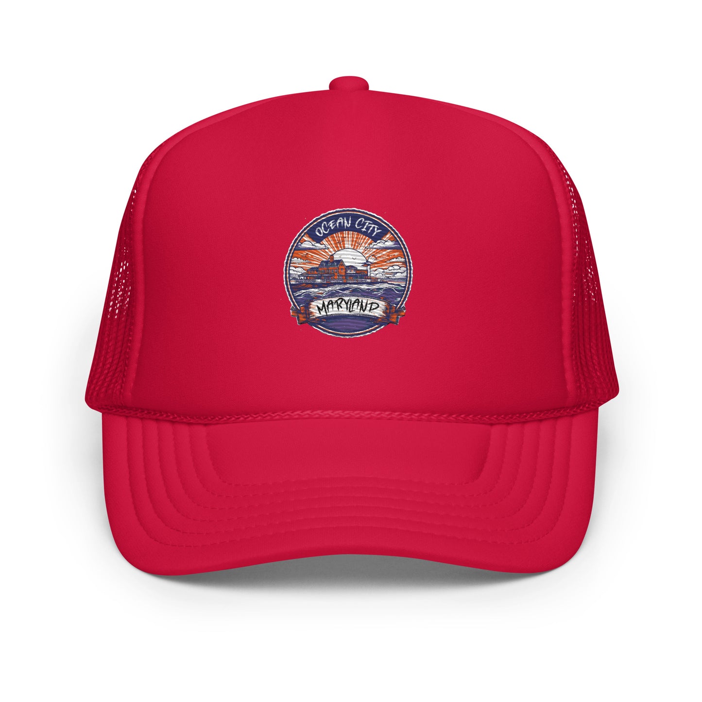 Ocean City Maryland Souvenir Foam trucker hat