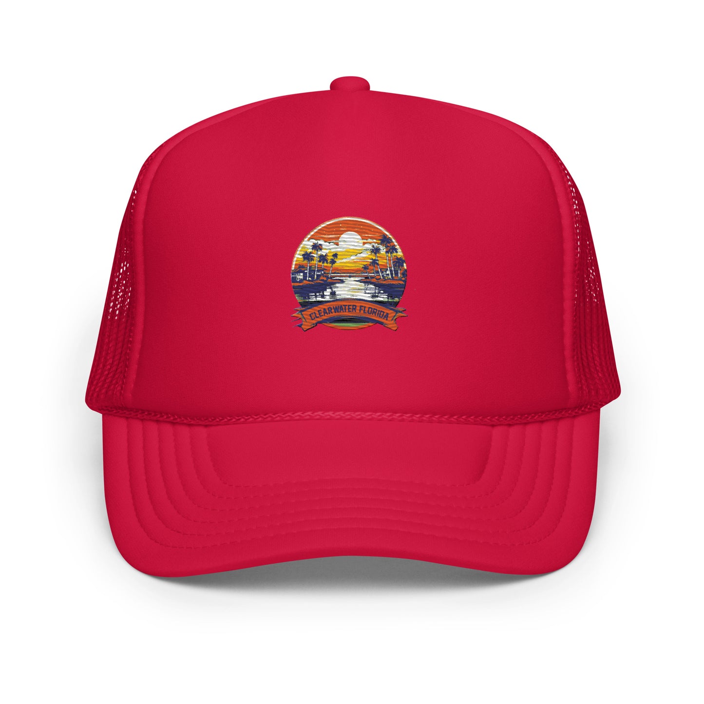 Clearwater Florida Souvenir Foam trucker hat