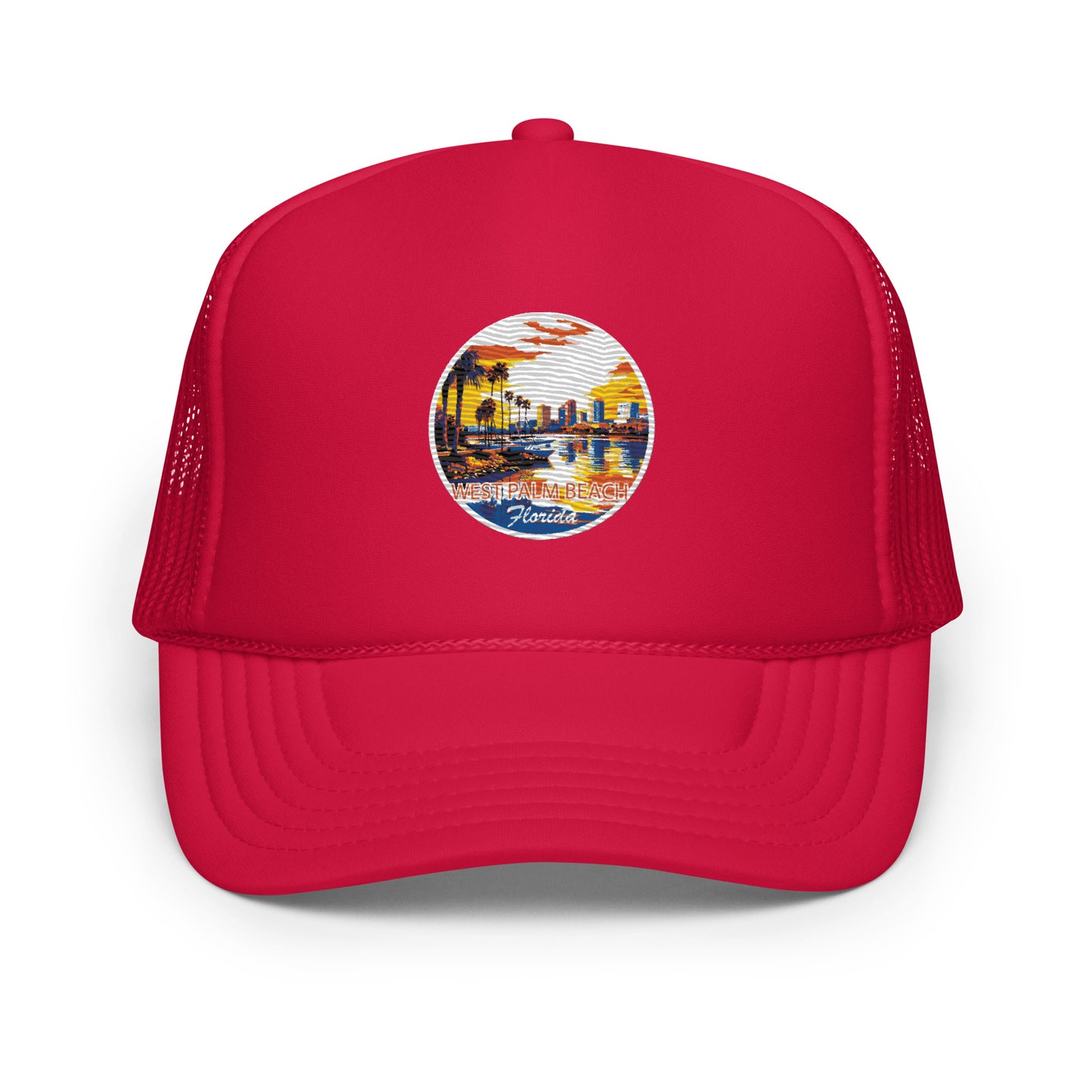 West Palm Beach Florida Souvenir Foam trucker hat