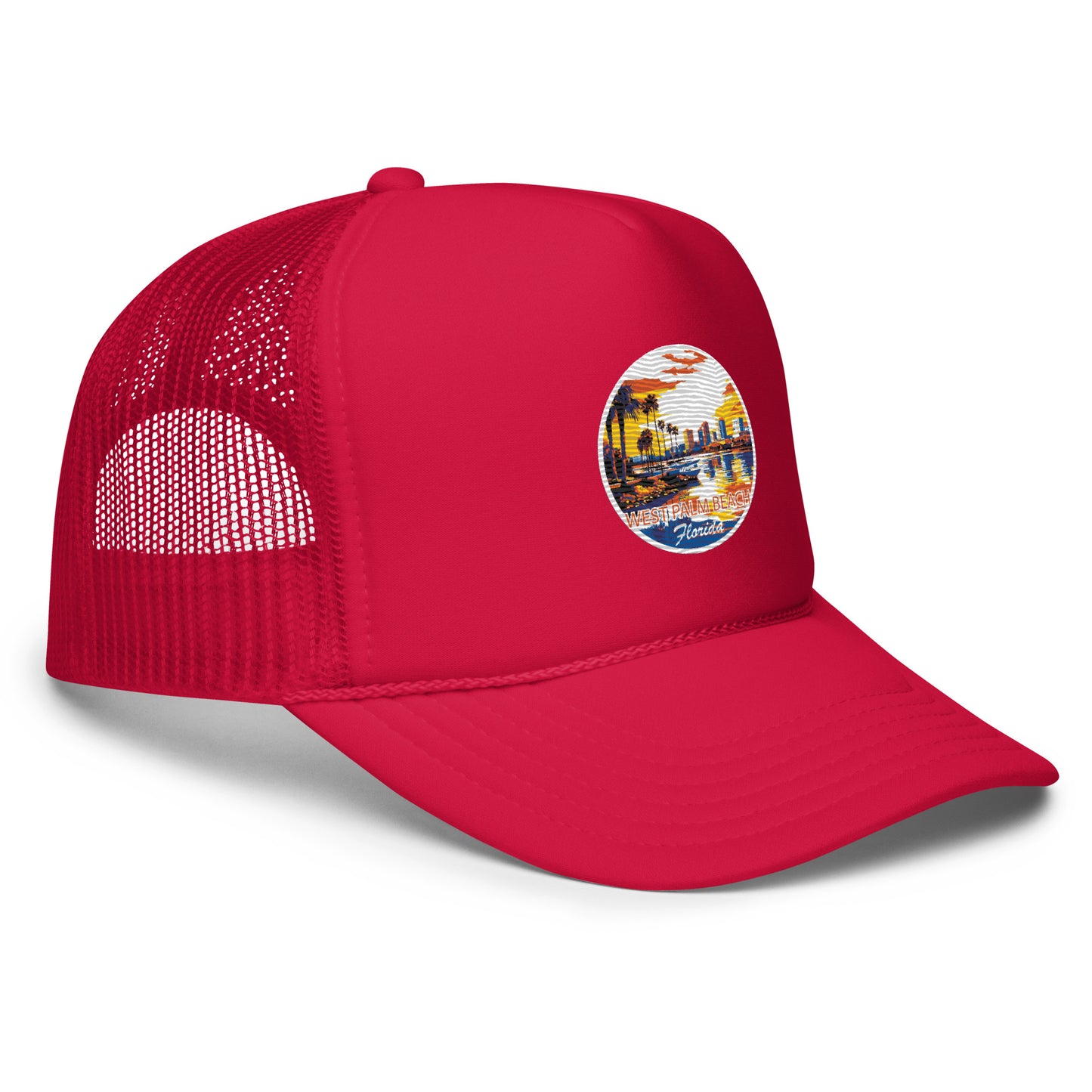 West Palm Beach Florida Souvenir Foam trucker hat