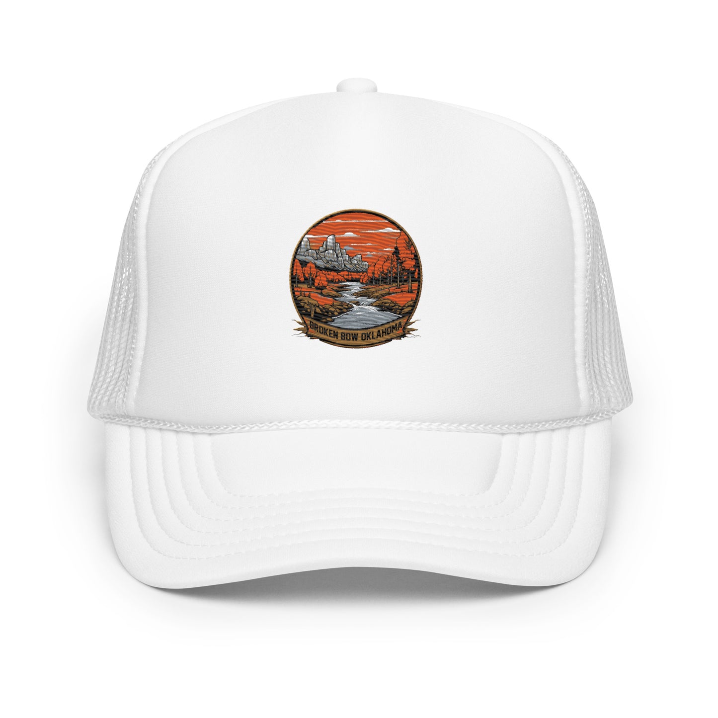 Broken Bow Oklahoma Souvenir Foam trucker hat