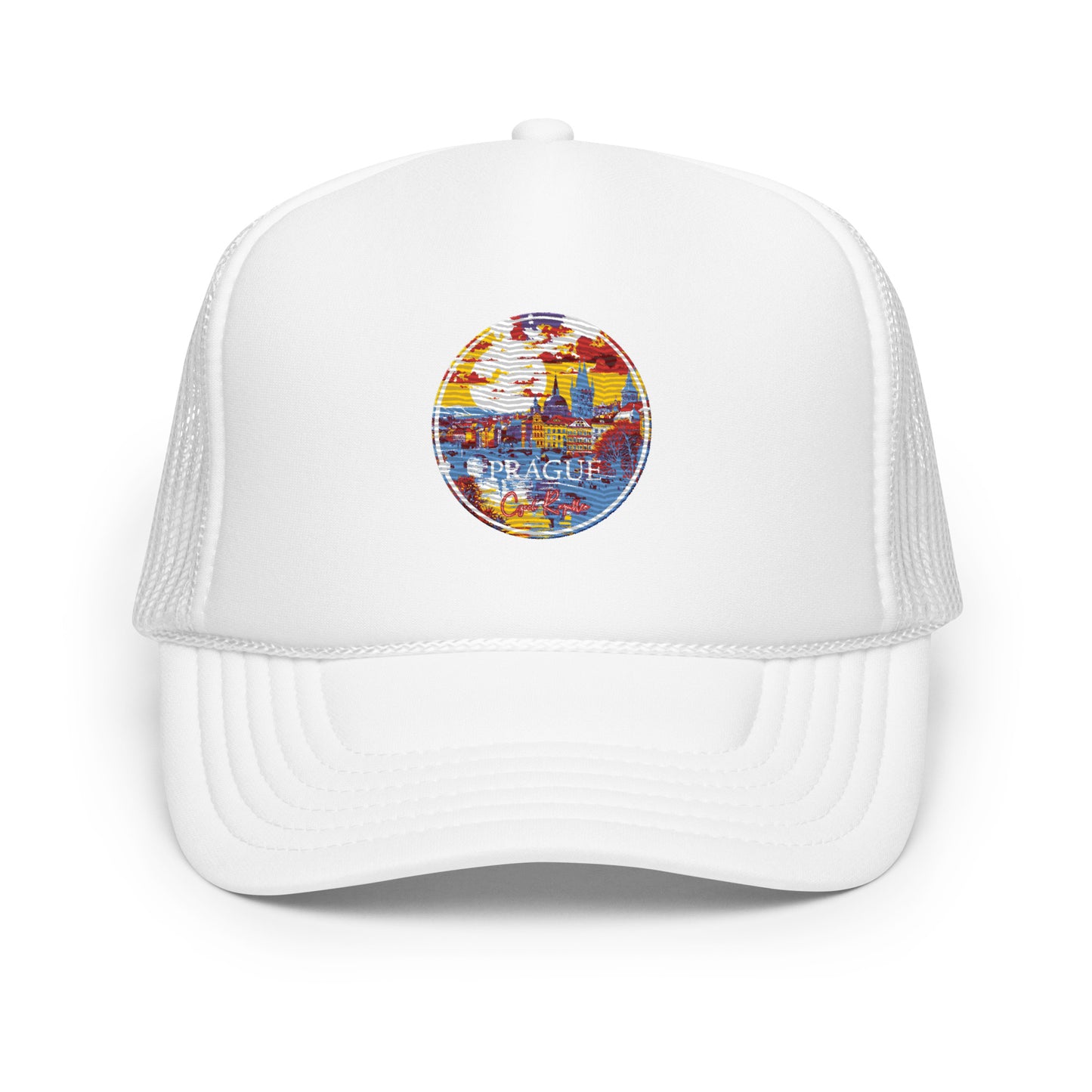 Prague Czech Republic Souvenir Foam trucker hat