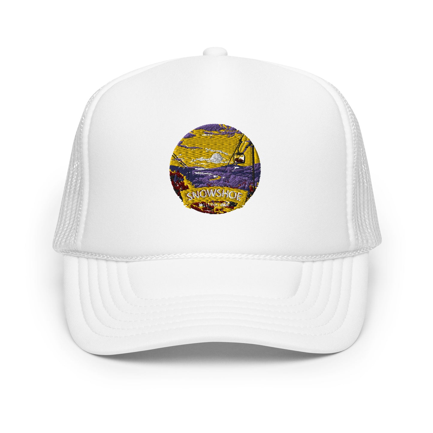 Snowshoe West Virginia Souvenir Foam trucker hat